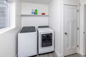 Upstairs laundry room