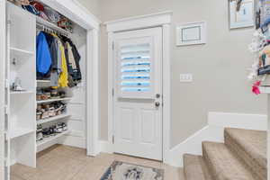 2nd backstair case leads to mudroom and kitchen