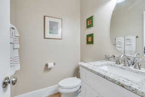 Main floor half bath