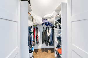 Large upstairs closets