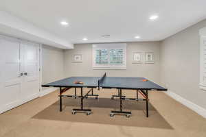 Plenty of room for ping pong or billiards