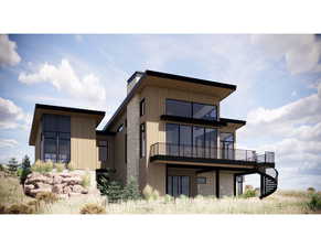 View of back of property