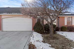 Ranch-style house with a garage