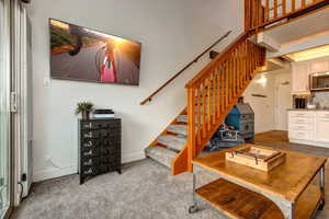 Stairs to Loft Bed area.