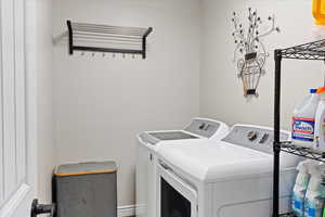 Large 2nd floor laundry room located by bedrooms.