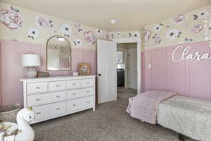 Bedroom featuring carpet flooring