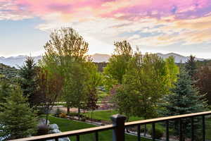 View of mountain background