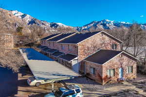 Exterior with a mountain view