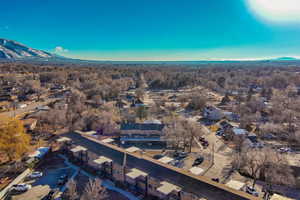 Bird's eye view featuring a mountain view