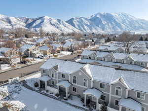 Exterior space with a mountain view