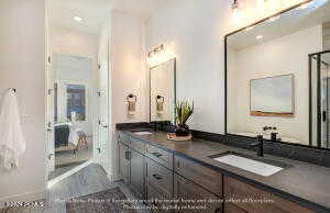 Bathroom featuring vanity