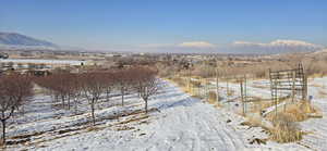 View of mountain feature featuring a rural view