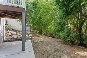 View of yard featuring a patio area