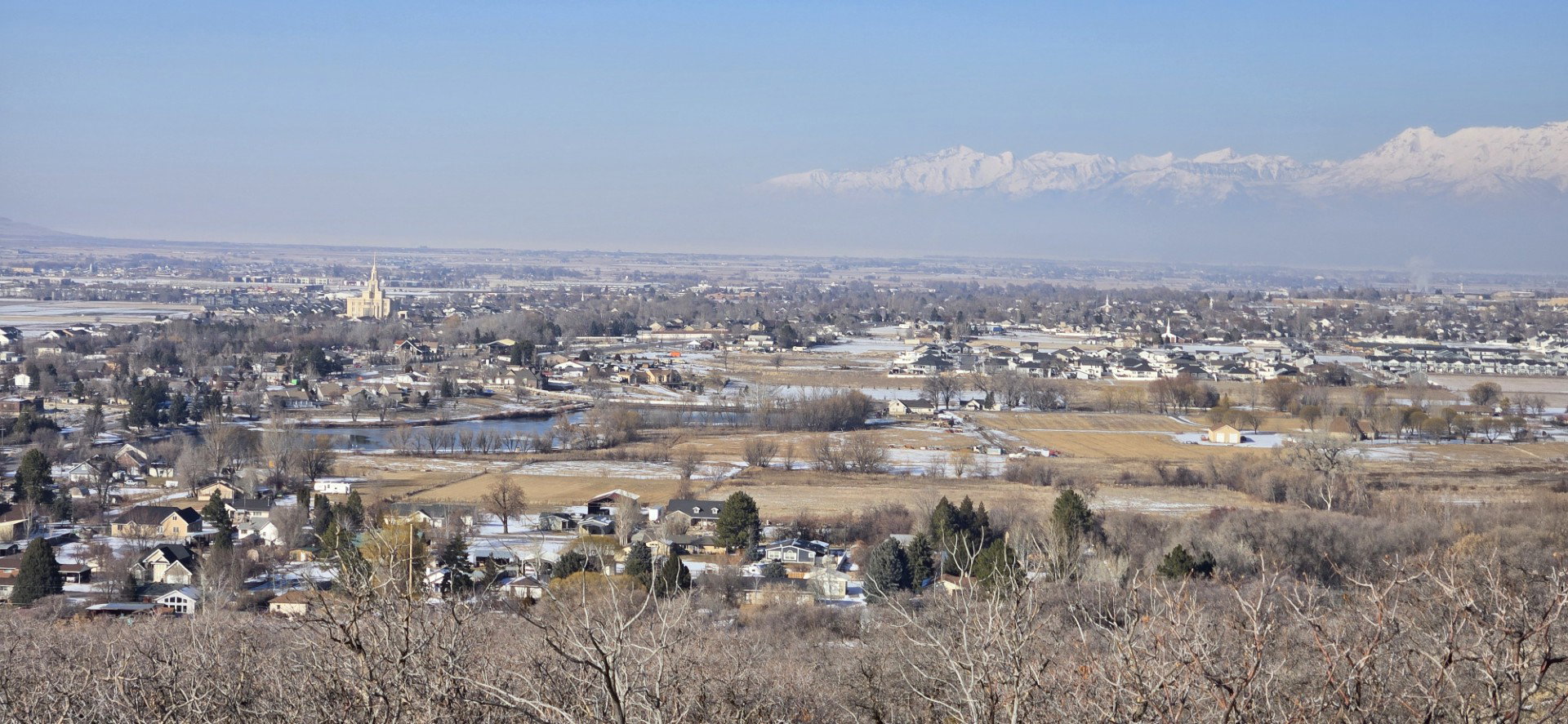 Birds eye view of property