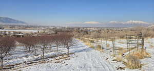 View of mountain feature with a rural view