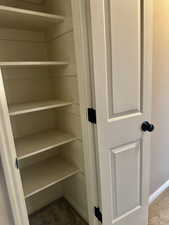 View of nice see linen closet