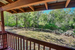 View of wooden terrace