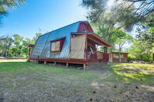 Exterior space with a lawn