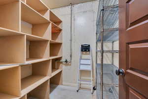 Ample basement storage