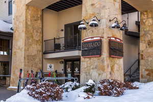 View of snow covered property