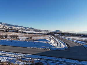 View of road featuring a mountain view