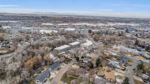 Birds eye view of property