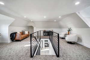 Bonus room featuring lofted ceiling