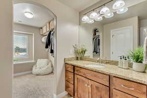 Bathroom with vanity