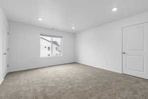 Empty room with carpet