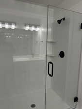 Bathroom with walk in shower