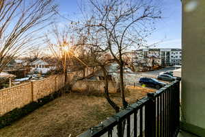 Secluded yard view