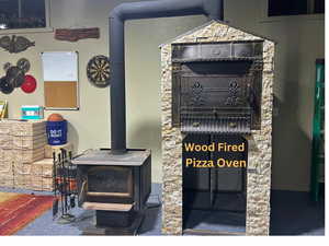 Wood Stove and wood fired pizza oven