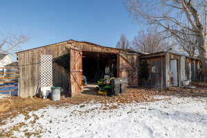 View of snow covered structure