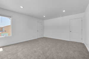 Empty room with carpet