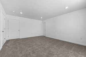 View of carpeted empty room