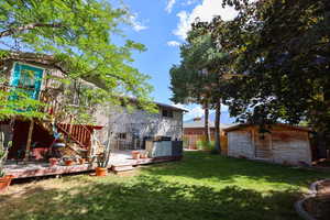 View of the back yard