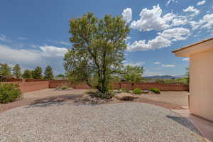 View of yard featuring a mountain view