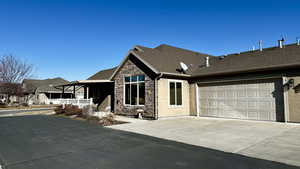 View of front of house featuring a garage