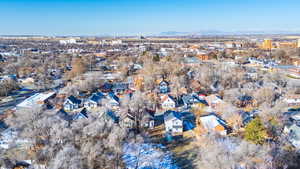 Bird's eye view of property