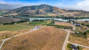 Mountain view featuring a water view and a rural view