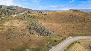 View of mountain feature with a rural view