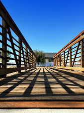 View of wooden terrace