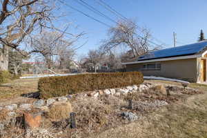 View of yard featuring a playground