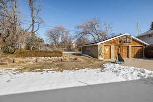 View of snowy yard