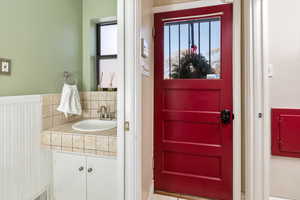 Bathroom with vanity