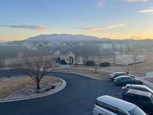 Exterior space with a mountain view