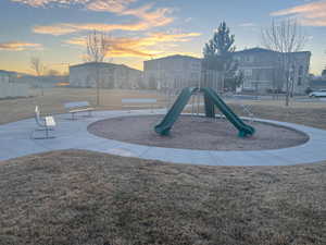 View of playground at dusk