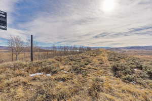 Mountain view featuring a rural view