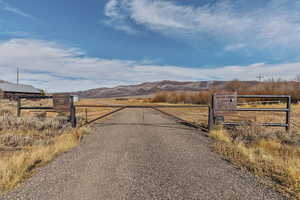 View of road featuring a mountain view and a rural view