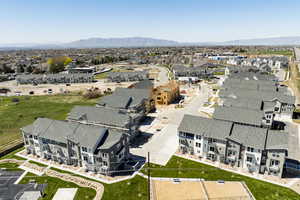 Bird's eye view featuring a mountain view